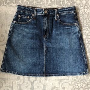 NWT AG Adriano Goldschmied The Ali A-Line Jean Skirt, Size 28